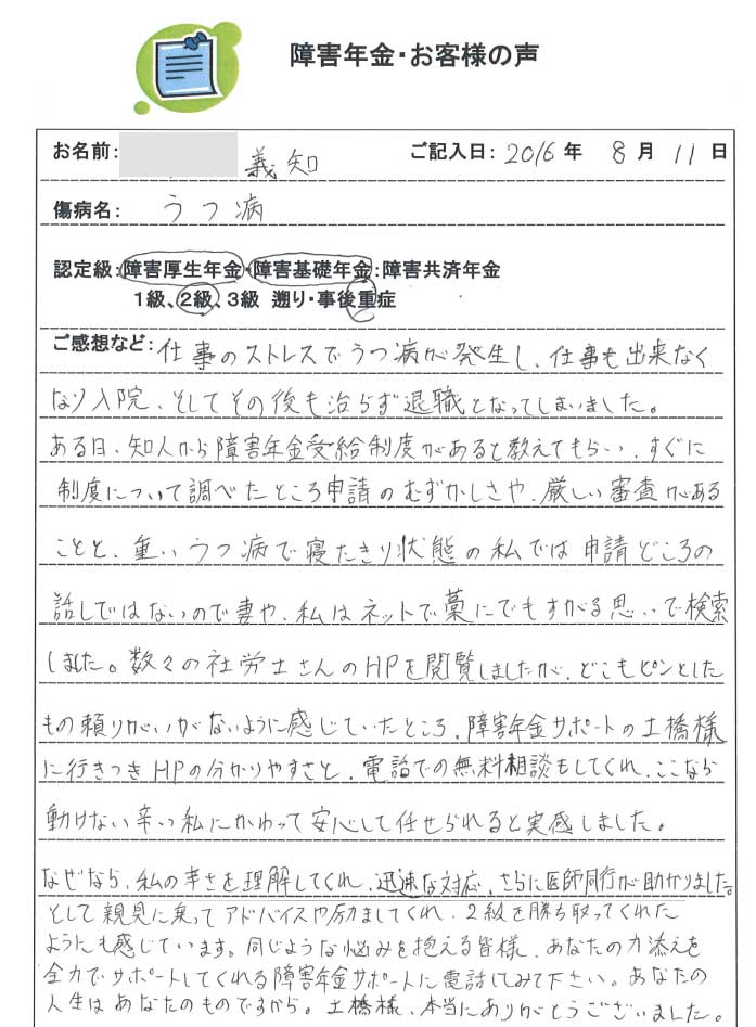 義知様のご依頼から申請までの経過