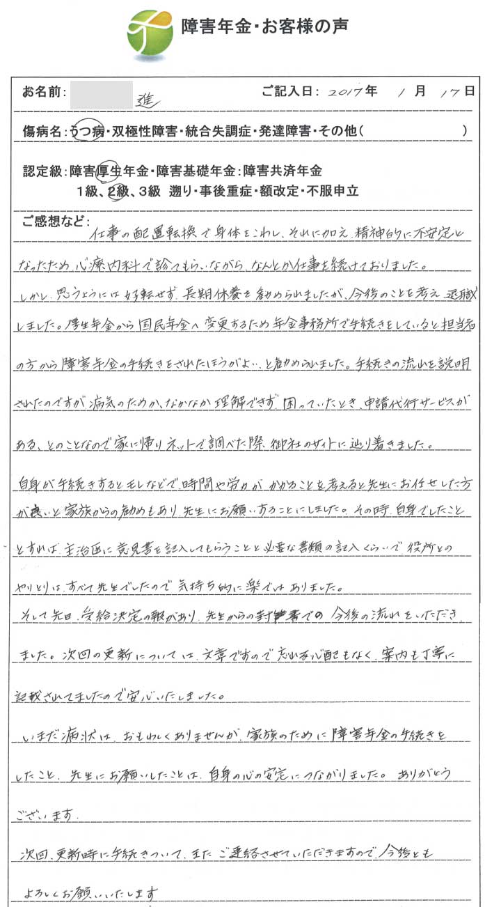 進様のご依頼から申請までの経過