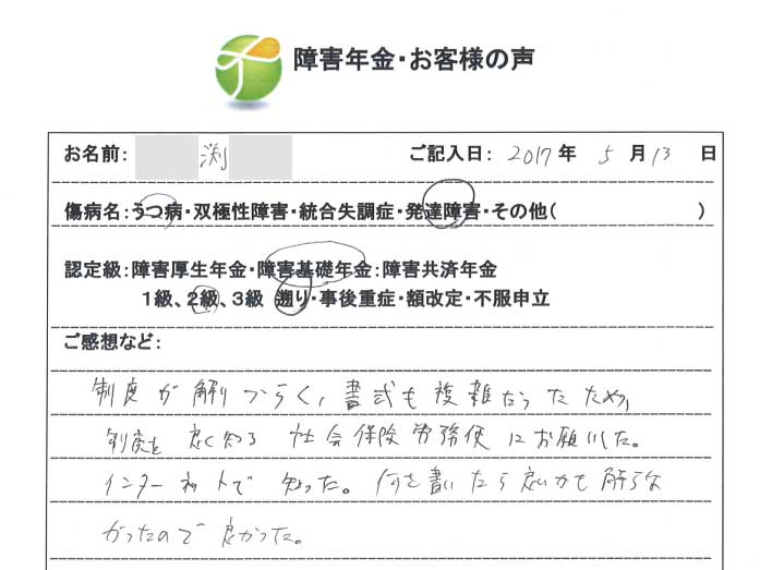 渕様のご依頼から申請までの経過