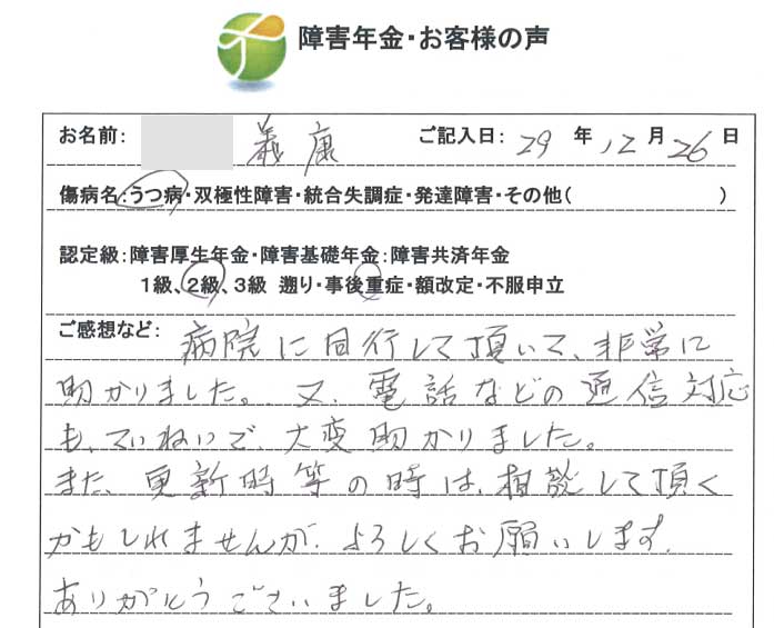 義康様のご依頼から申請までの経過