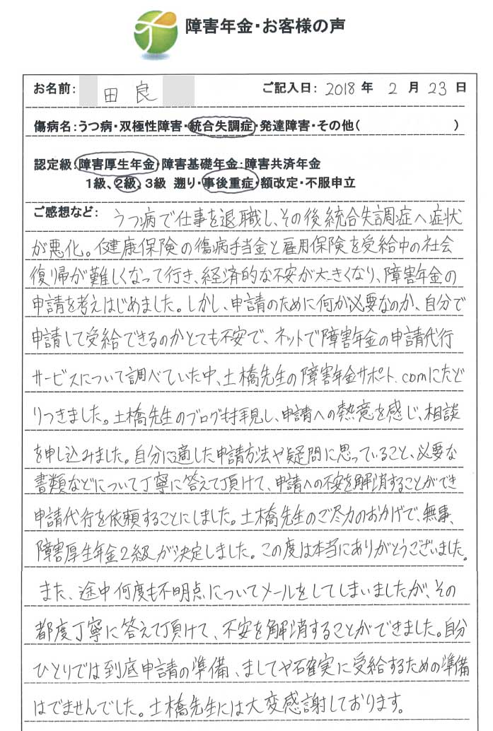 田良様のご依頼から申請までの経過