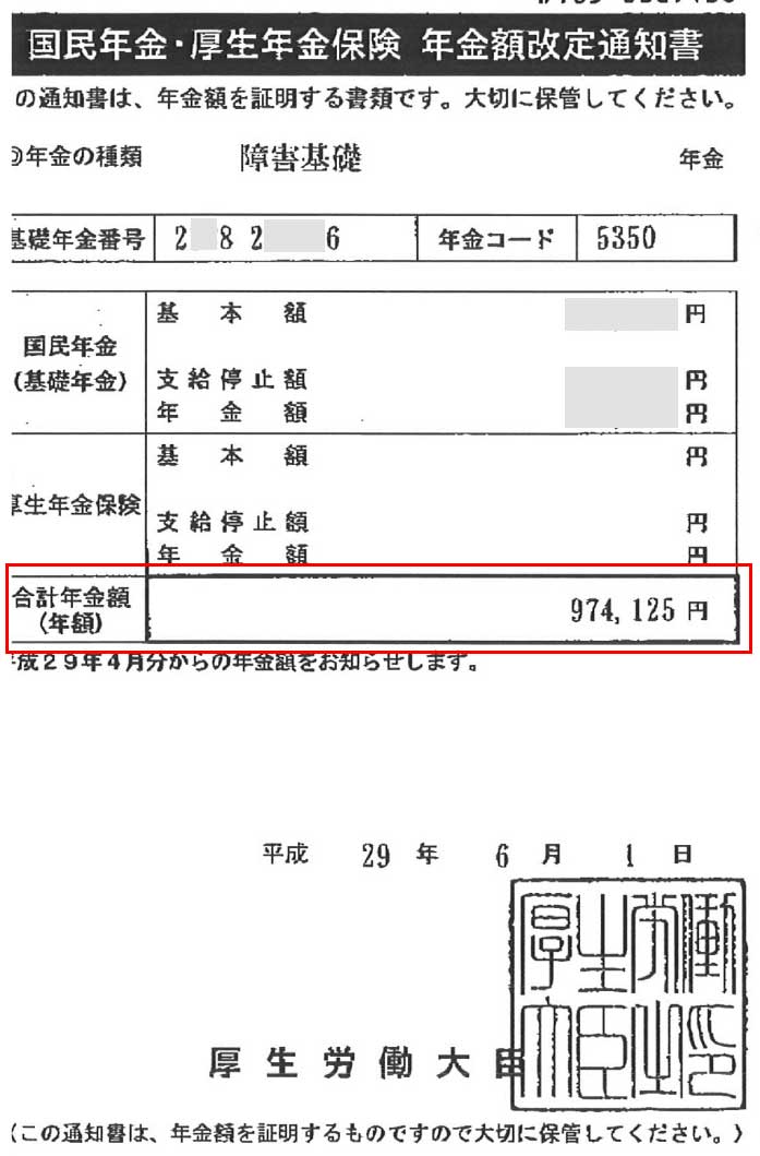 聖様の変更通知書