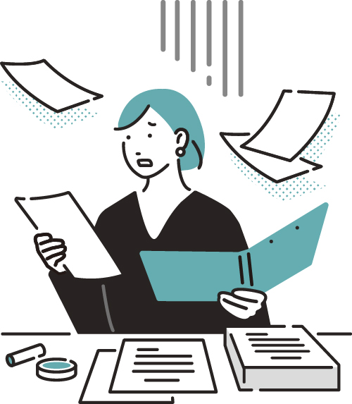 困っている女性イメージ