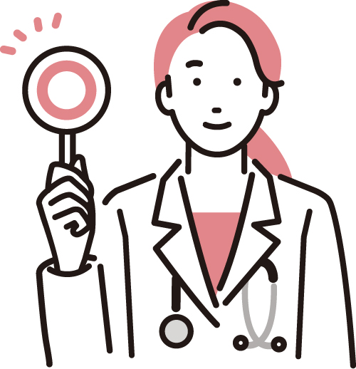 OKマークを出す医師イメージ